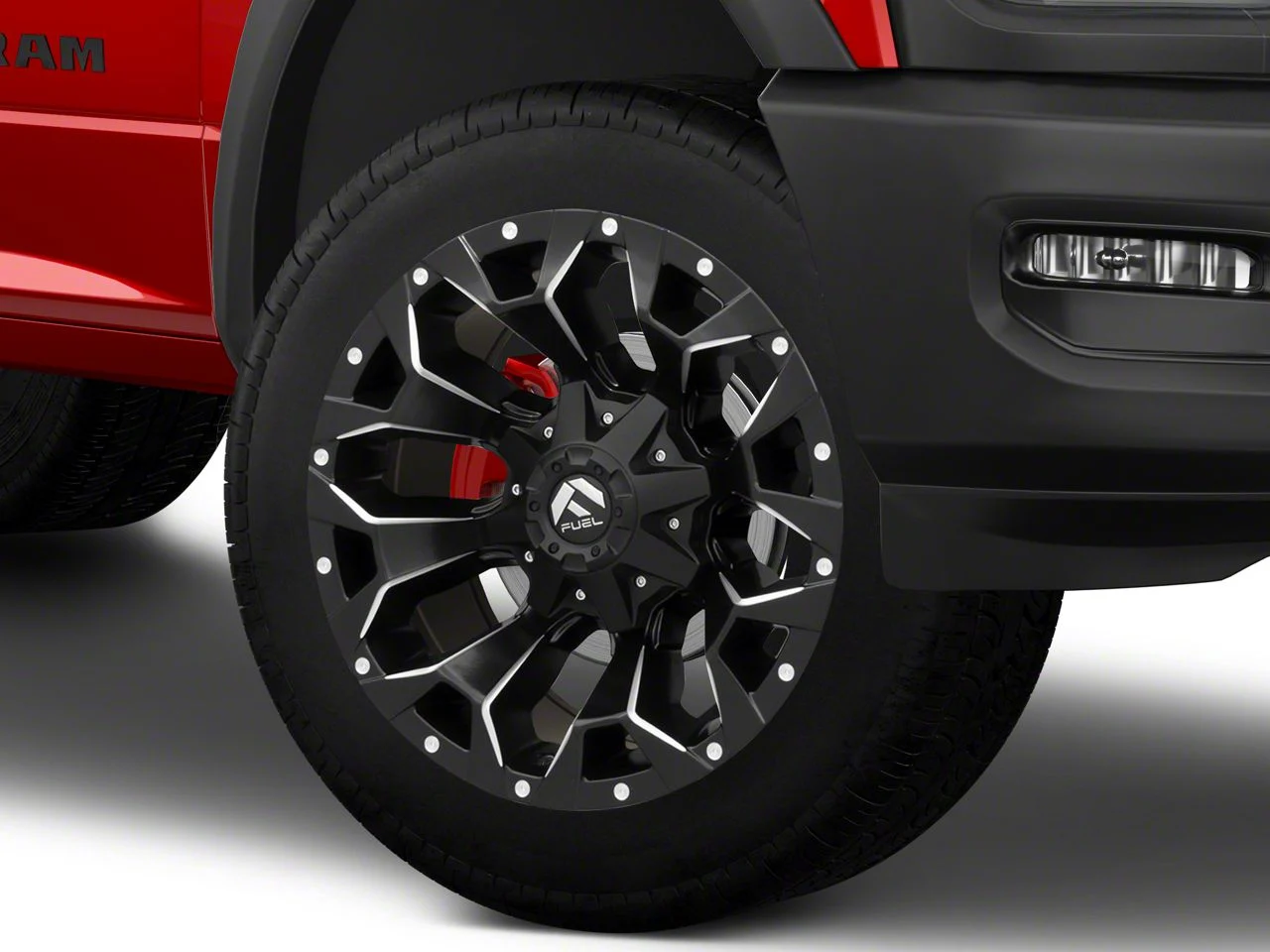 Fuel Wheels Assault Matte Black Milled 8-Lug Wheel; 22x10; -18mm Offset (19-26 RAM 2500)