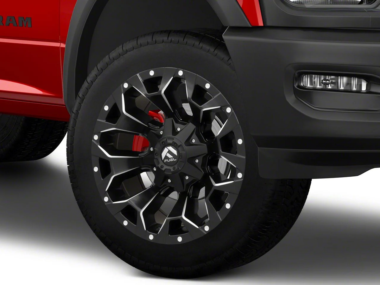 Fuel Wheels Assault Matte Black Milled 8-Lug Wheel; 22x12; -44mm Offset (19-26 RAM 2500)