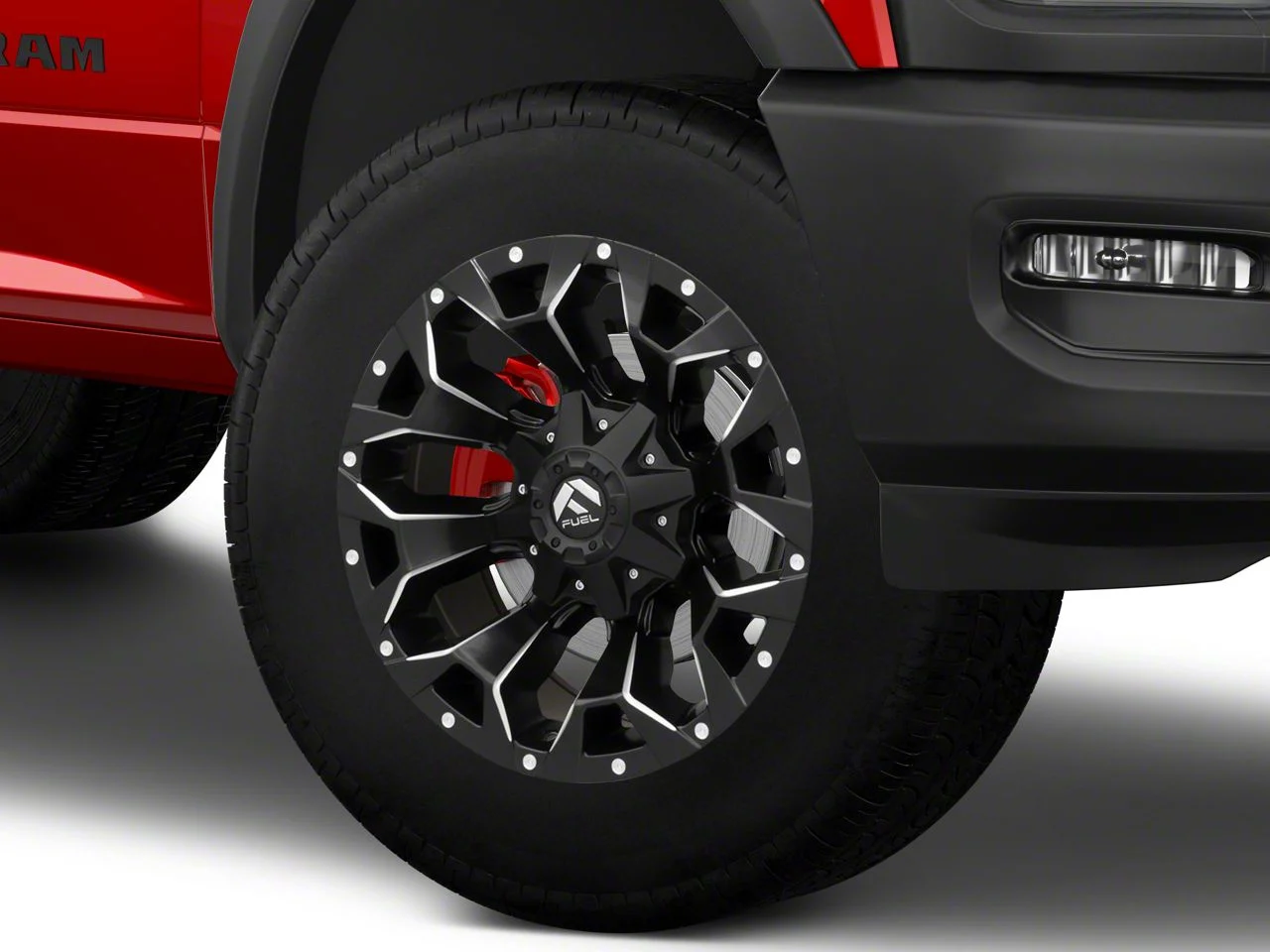 Fuel Wheels Assault Matte Black Milled 8-Lug Wheel; 22x10; -18mm Offset (19-26 RAM 3500 SRW)
