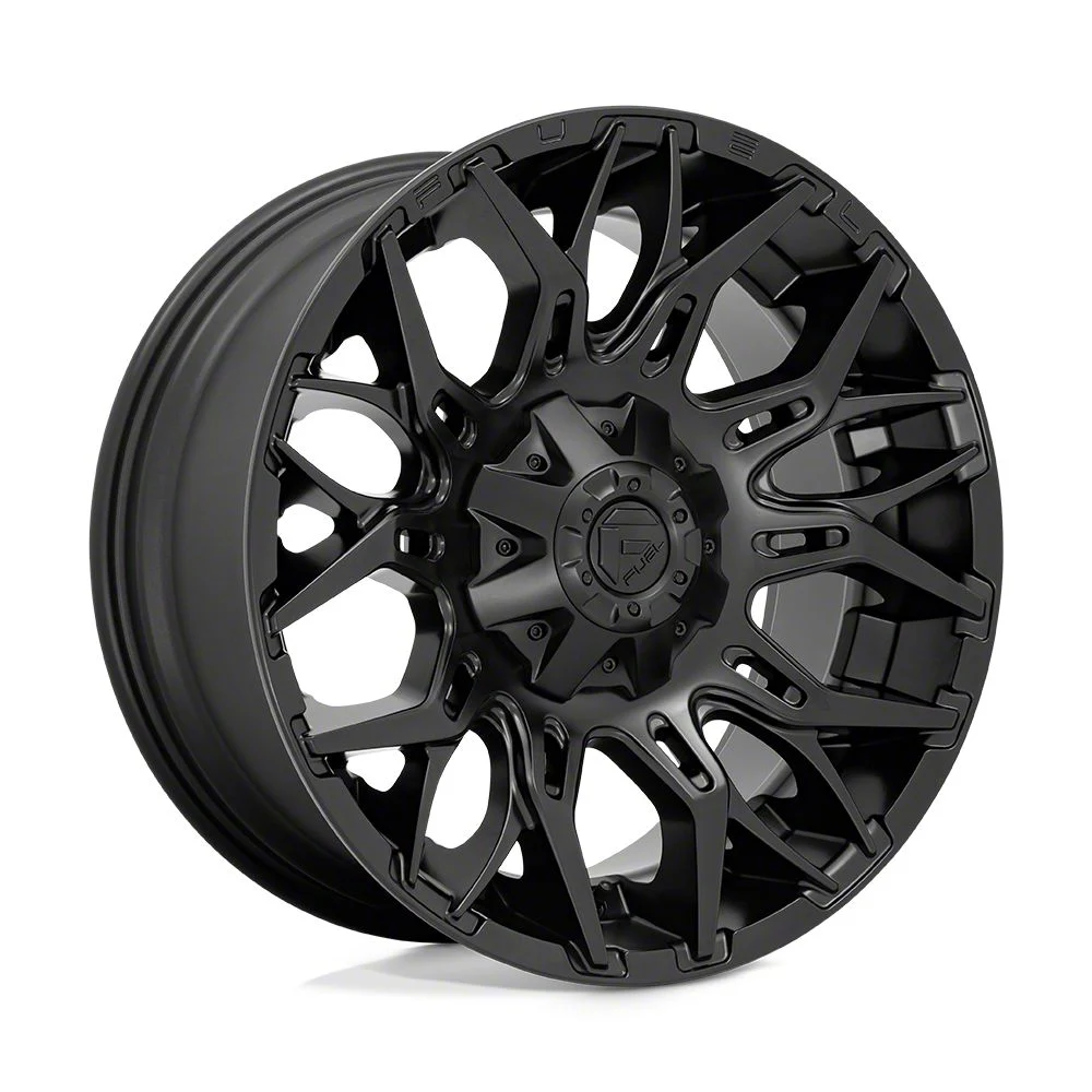 Fuel Wheels Twitch Matte Black 8-Lug Wheel; 22x12; -44mm Offset (11-14 Sierra 2500 HD)
