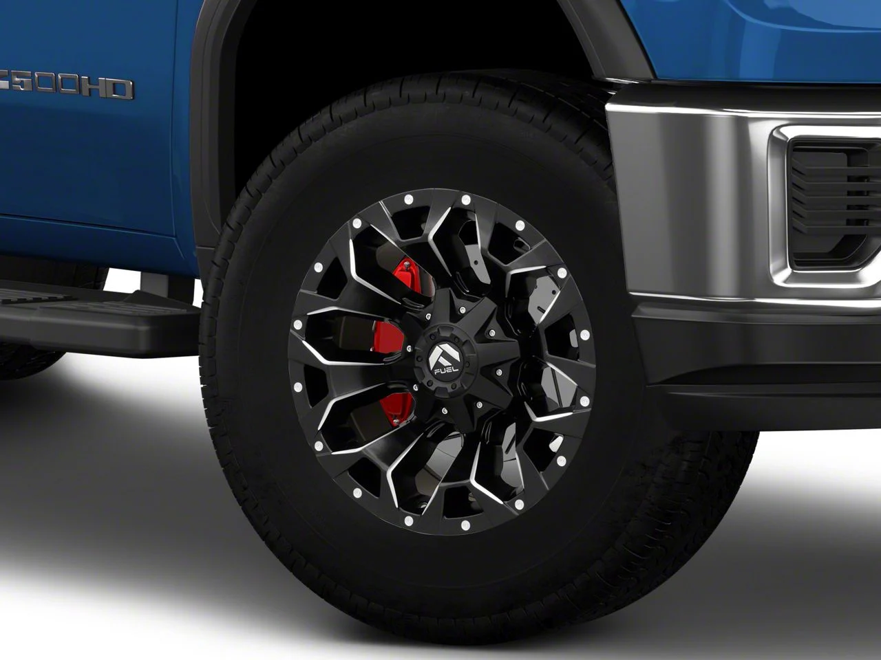 Fuel Wheels Assault Matte Black Milled 8-Lug Wheel; 18x9; 20mm Offset (20-26 Sierra 3500 HD SRW)