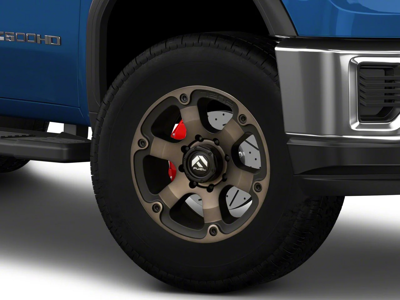 Fuel Wheels Beast Matte Black Double Dark Tint 8-Lug Wheel; 18x9; 1mm Offset (20-26 Sierra 3500 HD SRW)