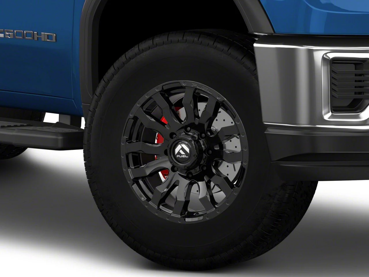 Fuel Wheels Blitz Gloss Black 8-Lug Wheel; 18x9; 1mm Offset (20-26 Sierra 3500 HD SRW)