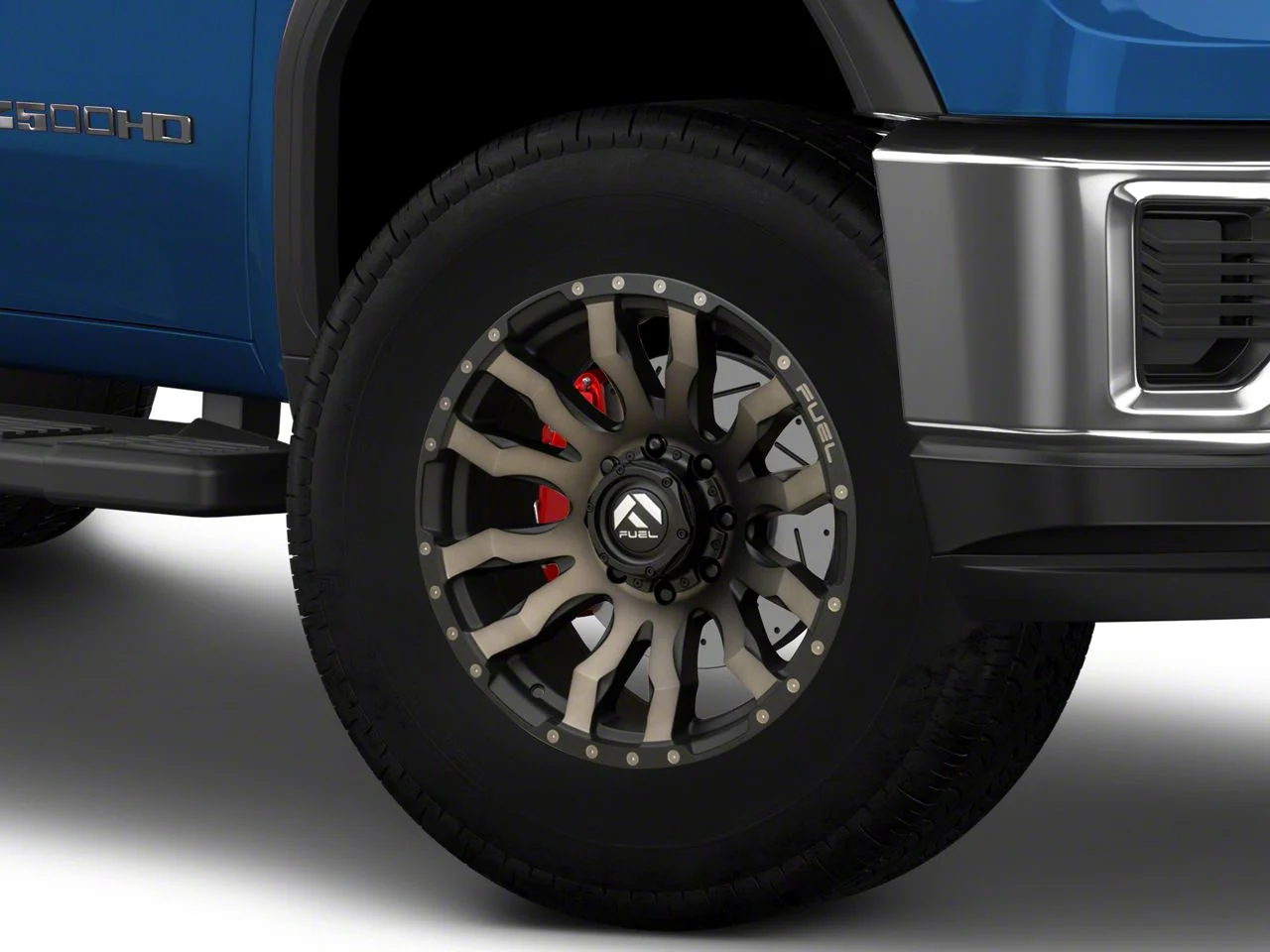 Fuel Wheels Blitz Matte Black Double Dark Tint 8-Lug Wheel; 18x9; 1mm Offset (20-26 Sierra 3500 HD SRW)