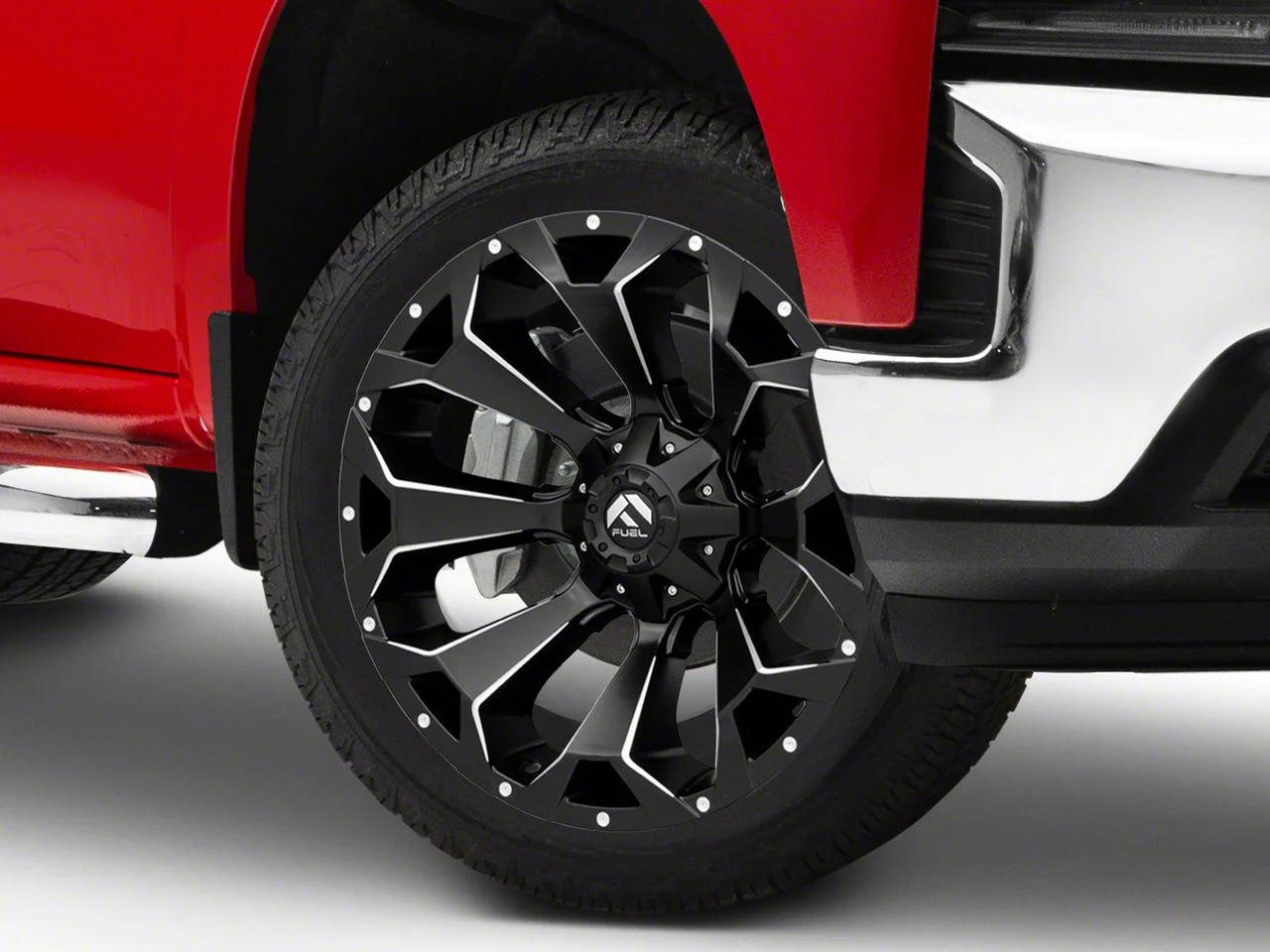 Fuel Wheels Assault Matte Black Milled 6-Lug Wheel; 22x12; -44mm Offset (19-26 Silverado 1500)