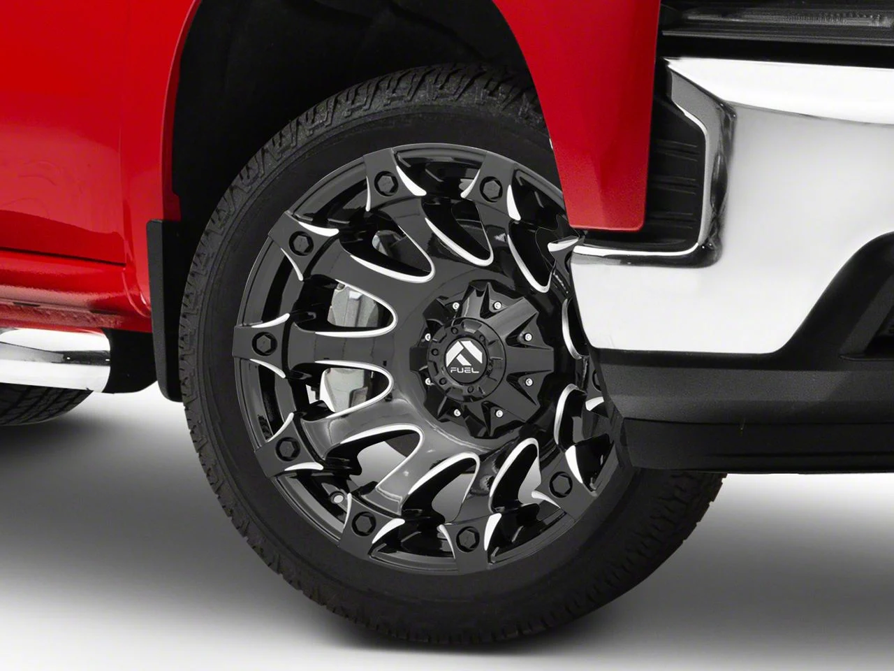 Fuel Wheels Battle Axe Gloss Black Milled 6-Lug Wheel; 22x12; -44mm Offset (19-26 Silverado 1500)