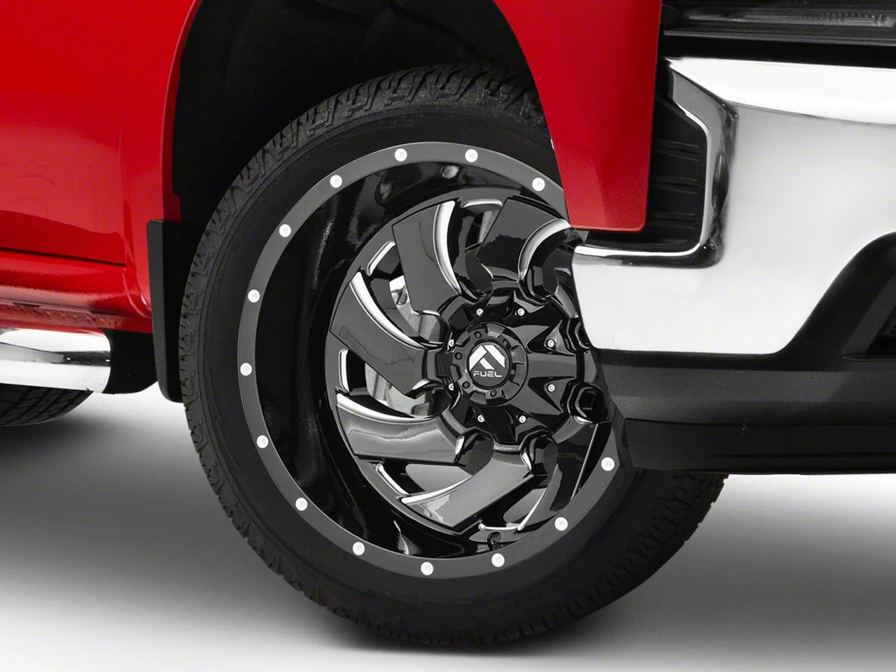 Fuel Wheels Cleaver Gloss Black Milled 6-Lug Wheel; 22x10; -18mm Offset (19-26 Silverado 1500)
