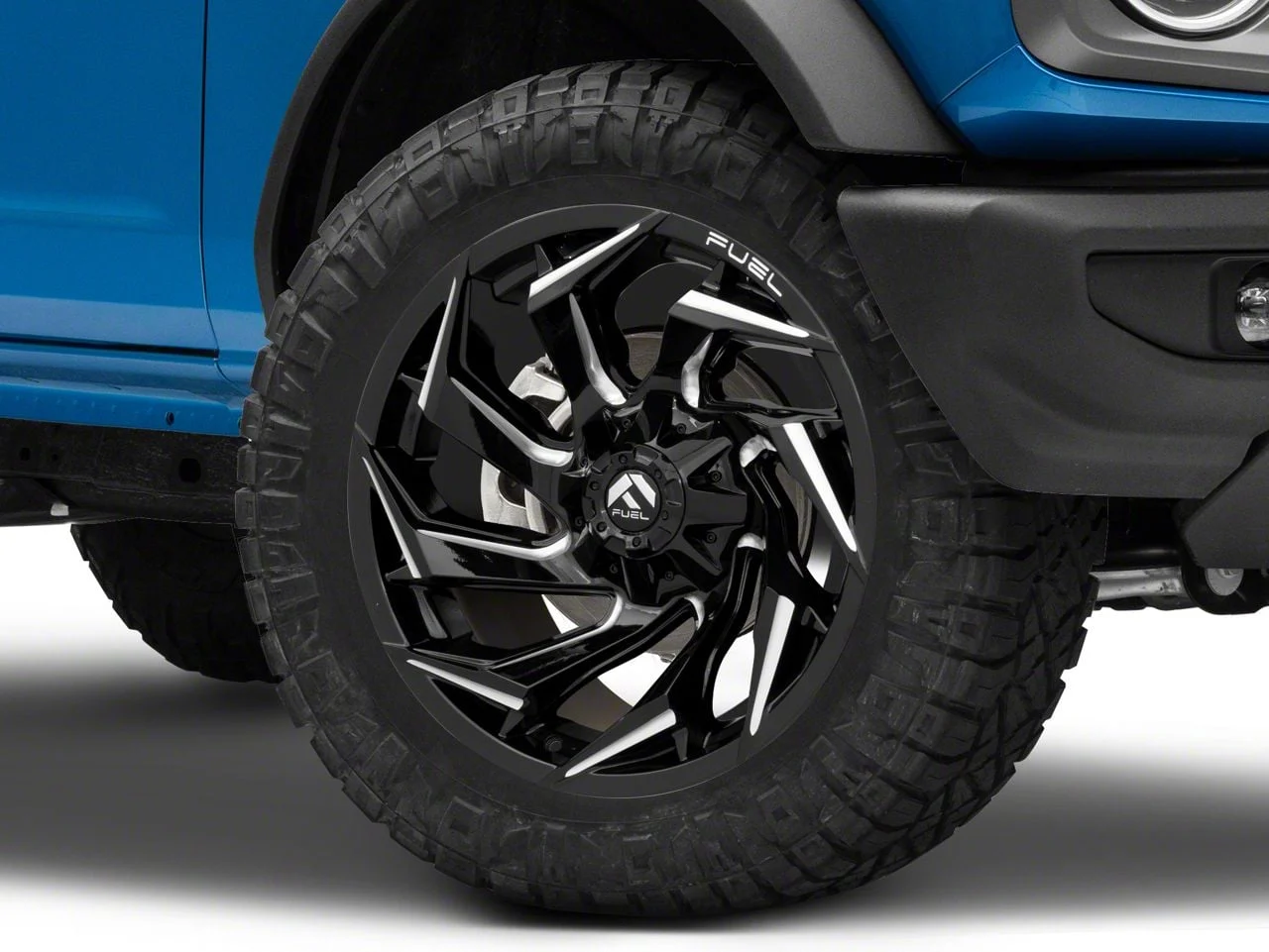 Fuel Wheels Reaction Gloss Black Milled 6-Lug Wheel; 20x10; -18mm Offset (19-26 Silverado 1500)