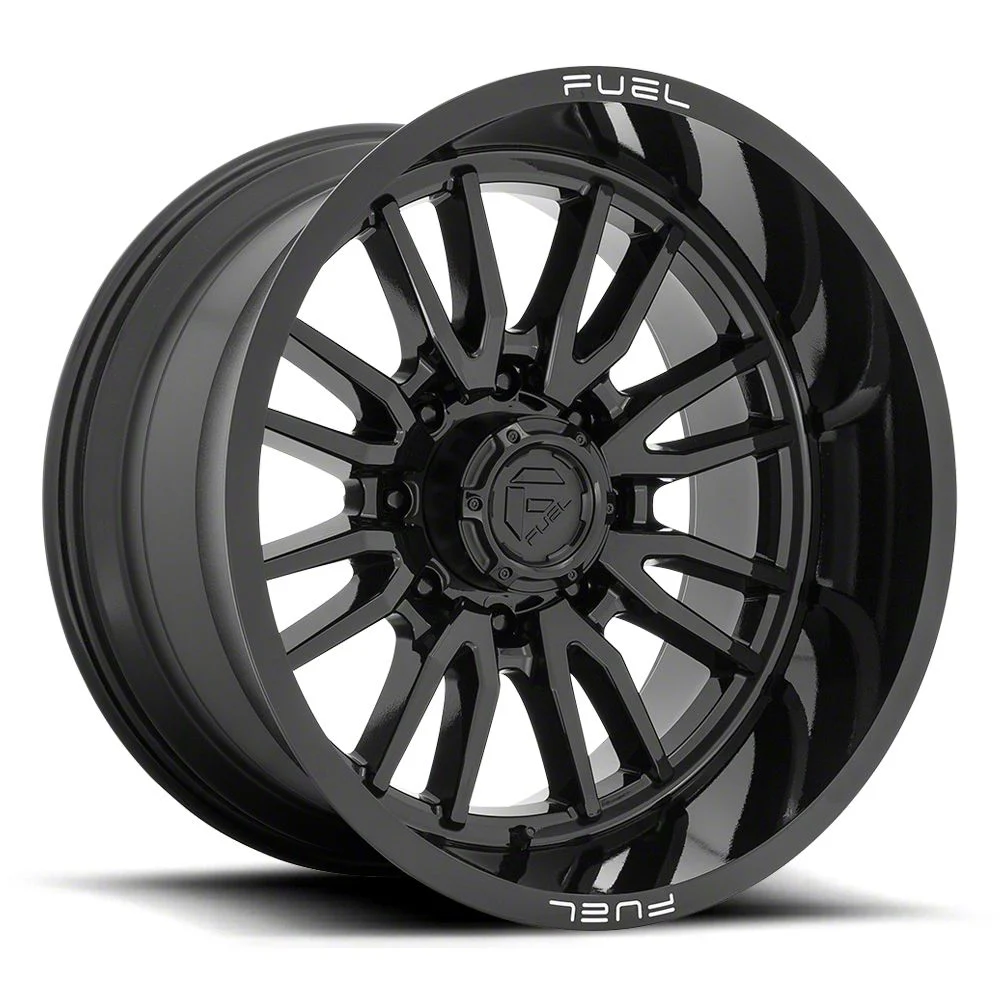 Fuel Wheels Clash Gloss Black 8-Lug Wheel; 22x12; -44mm Offset (11-14 Silverado 2500 HD)