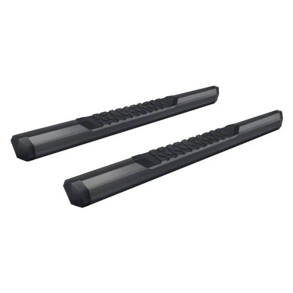 GEM Tubes Octa Series Nerf Side Step Bars; Textured Black (03-09 RAM 2500 Regular Cab)