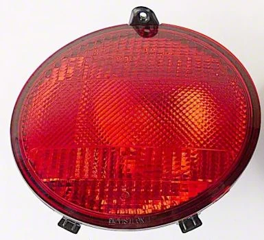 European Style Tail Light; Black Housing; Red Lens; Inner Passenger Side (05-13 Corvette C6)