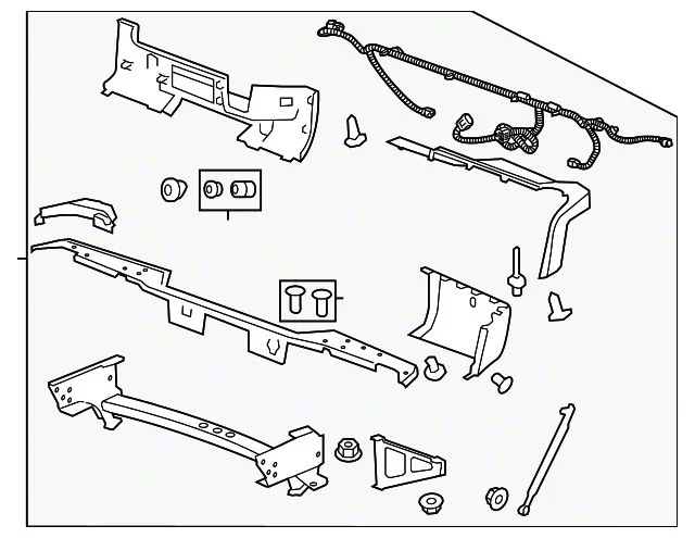 Bumper Assembly; Rear; Without Rear Object Sensor; Chrome (11-14 Sierra 3500 HD)