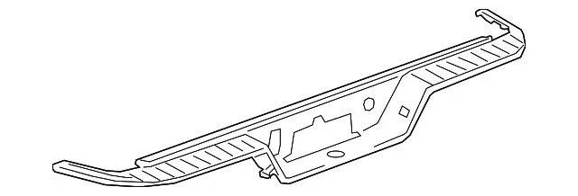 Bumper Step Pad; Rear; Center (2020 Sierra 3500 HD)