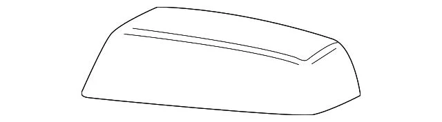 Door Mirror Cover; Left; Textured (15-19 Sierra 3500 HD)