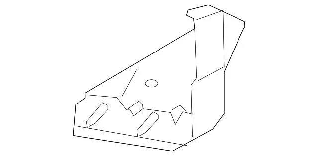 Fender Brace; Front Right; Liner Bracket (15-19 Sierra 3500 HD)