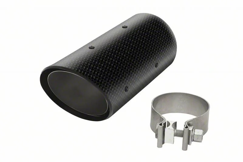 Direct Fit Exhaust Tip; 3-Inch; Carbon Fiber (19-26 5.3L Silverado 1500)