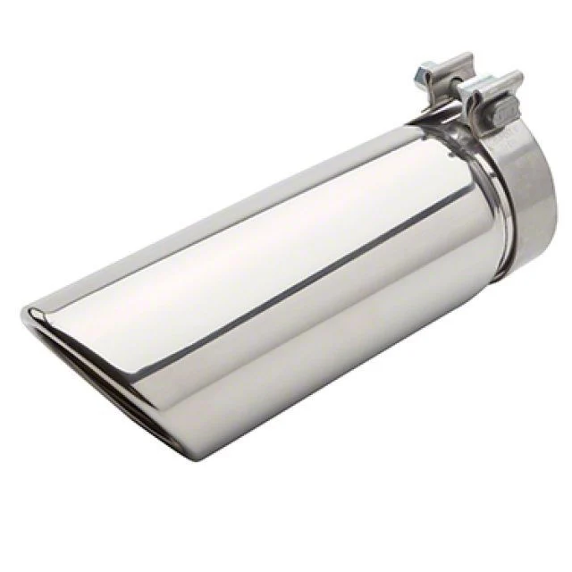 Direct Fit Exhaust Tip; 3-Inch; Polished (19-26 3.0L Duramax Silverado 1500)