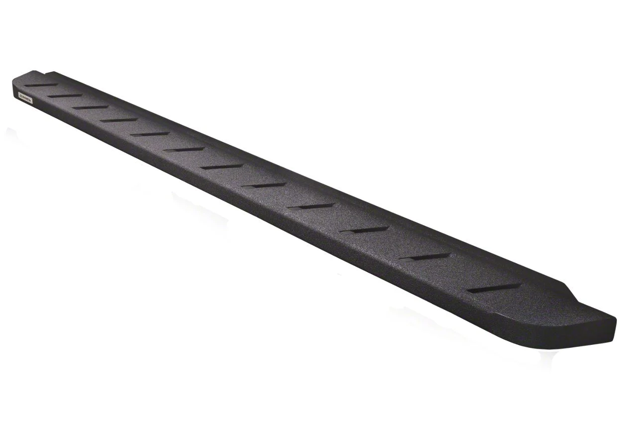 Go Rhino RB10 Running Boards; Protective Bedliner Coating (15-19 6.0L Sierra 3500 HD Double Cab)