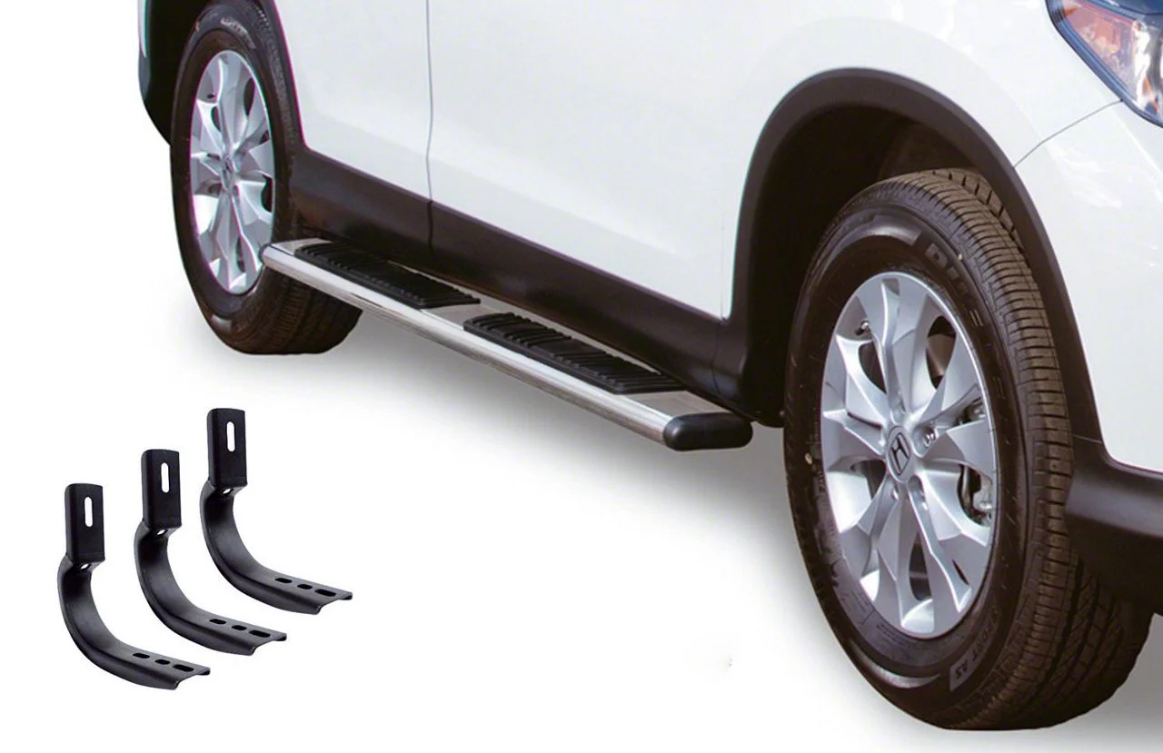 Go Rhino 5-Inch OE Xtreme Low Profile Side Step Bars; Polished (07-10 Sierra 3500 HD Extended Cab)