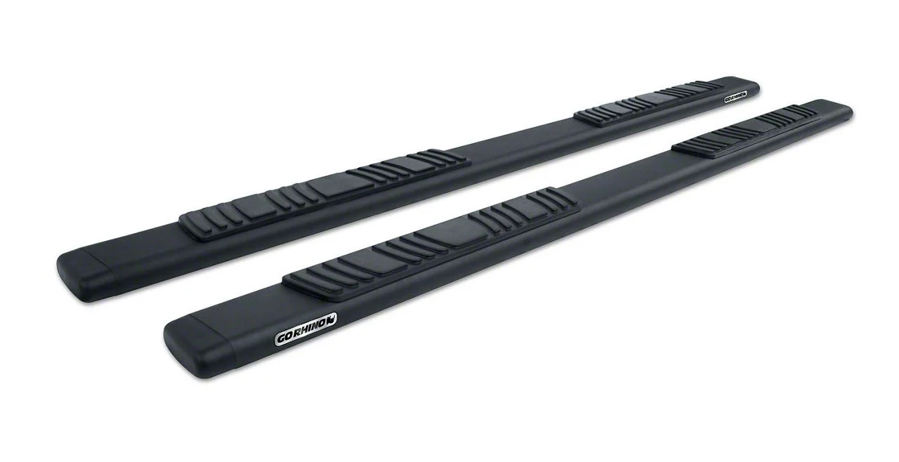 Go Rhino 5-Inch OE Xtreme Low Profile Side Step Bars; Textured Black (11-14 6.0L Sierra 3500 HD Crew Cab)
