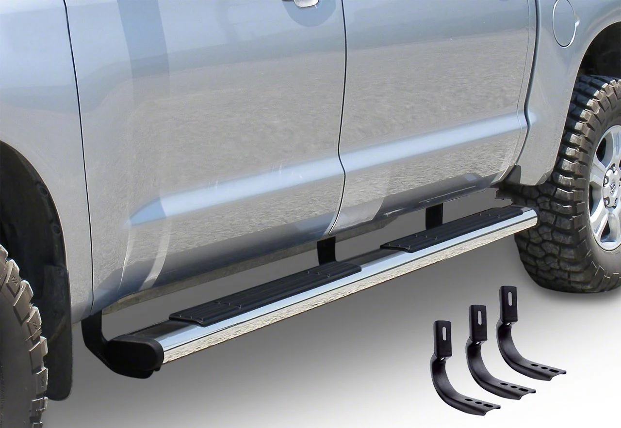 Go Rhino 6-Inch OE Xtreme Side Step Bars; Polished (11-14 6.0L Sierra 3500 HD Crew Cab)