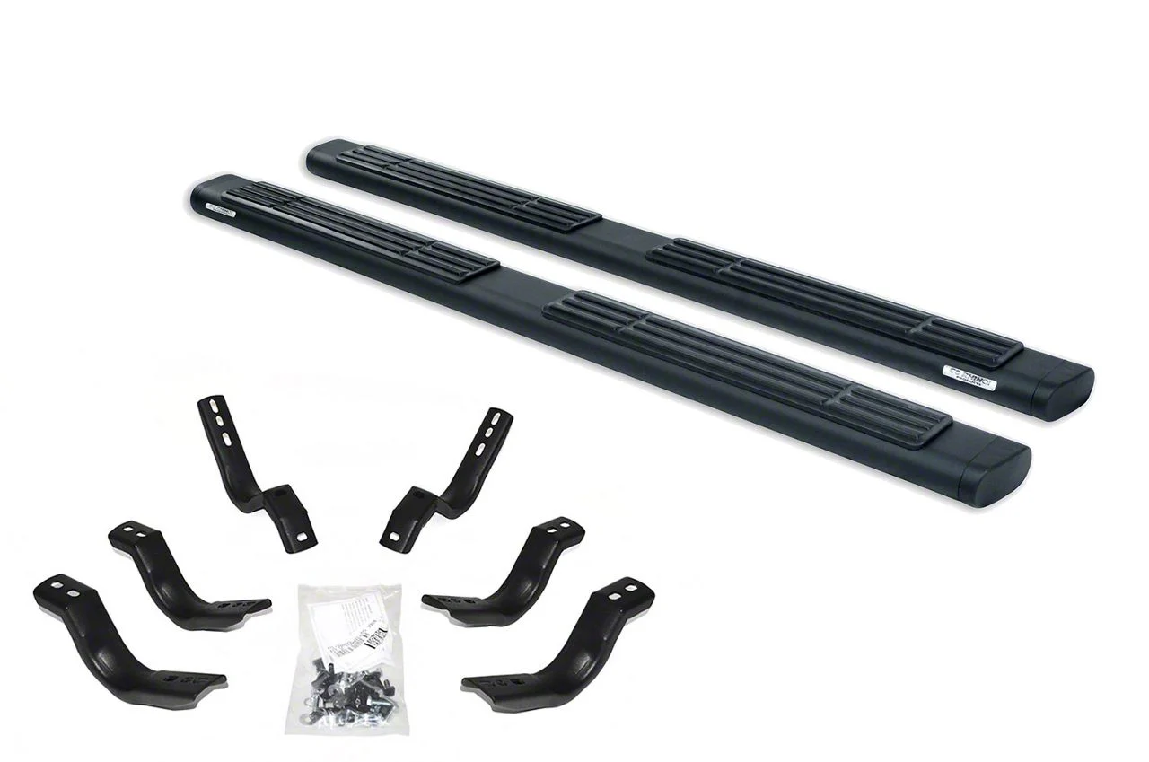 Go Rhino 6-Inch OE Xtreme Side Step Bars; Textured Black (11-14 6.0L Sierra 3500 HD Crew Cab)