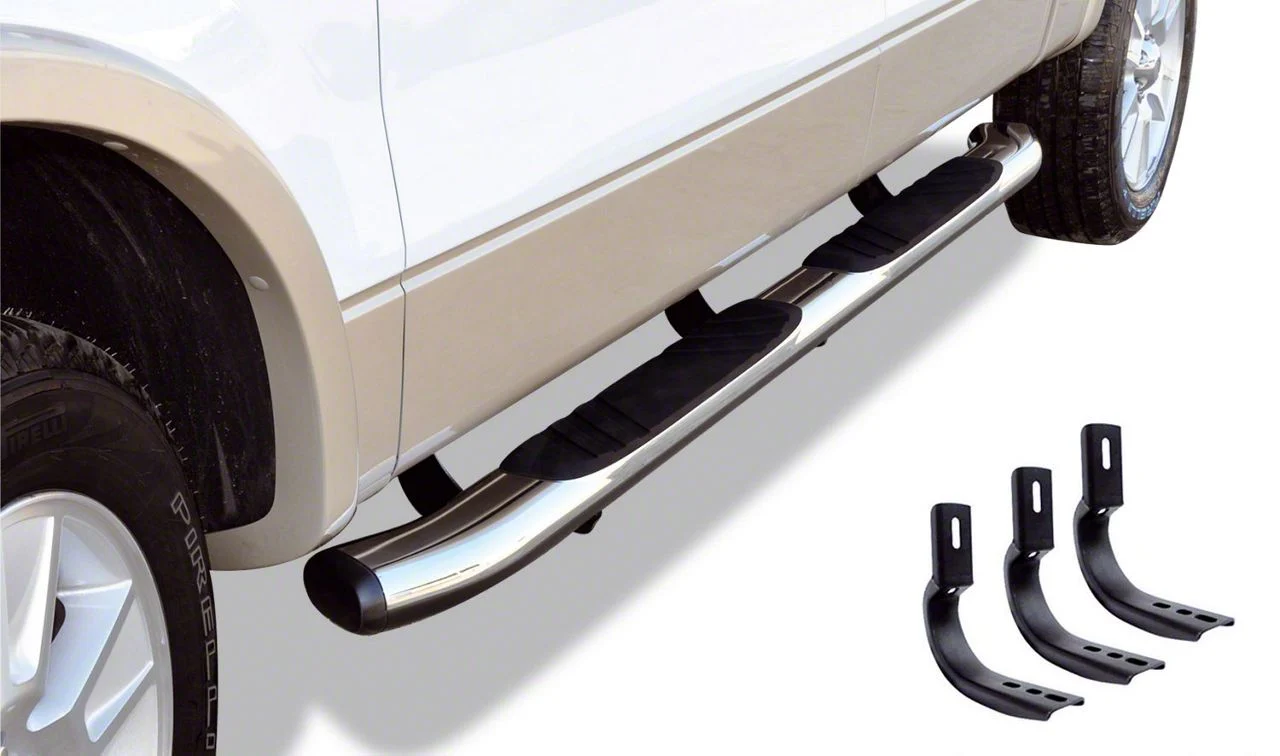 Go Rhino 5-Inch OE Xtreme Composite Side Step Bars; Chrome (11-14 6.0L Sierra 3500 HD Extended Cab)