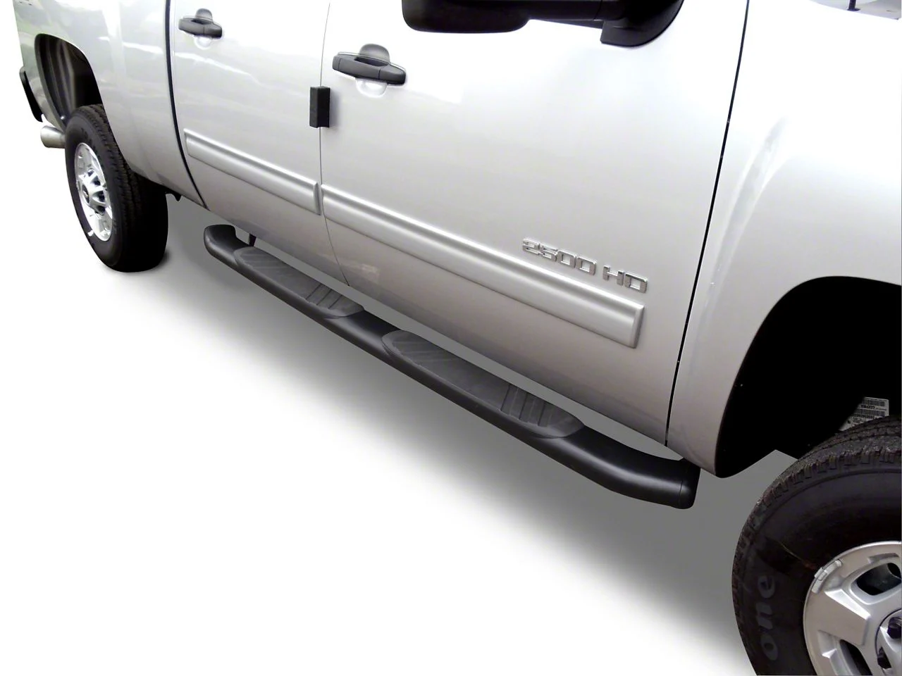 Go Rhino 5-Inch OE Xtreme Composite Side Step Bars; Chrome (20-26 Sierra 3500 HD Double Cab)