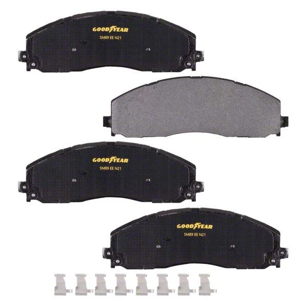 Goodyear Brakes Truck and SUV Carbon Ceramic Brake Pads; Front Pair (13-22 F-250 Super Duty)