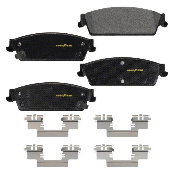 Goodyear Brakes Truck and SUV Carbon Ceramic Brake Pads; Rear Pair (07-20 Yukon)