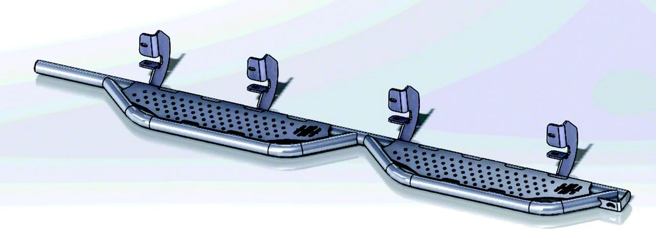 Hammerhead Cab Length Running Boards; Black (14-18 Silverado 1500 Crew Cab)