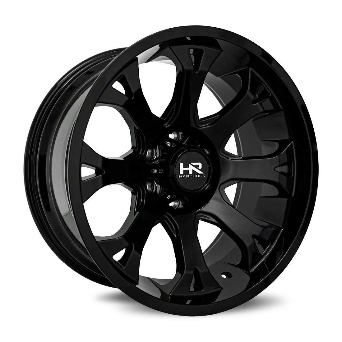 Hardrock Offroad BloodShot Xposed Gloss Black 8-Lug Wheel; 22x12; -44mm Offset (11-14 Sierra 2500 HD)