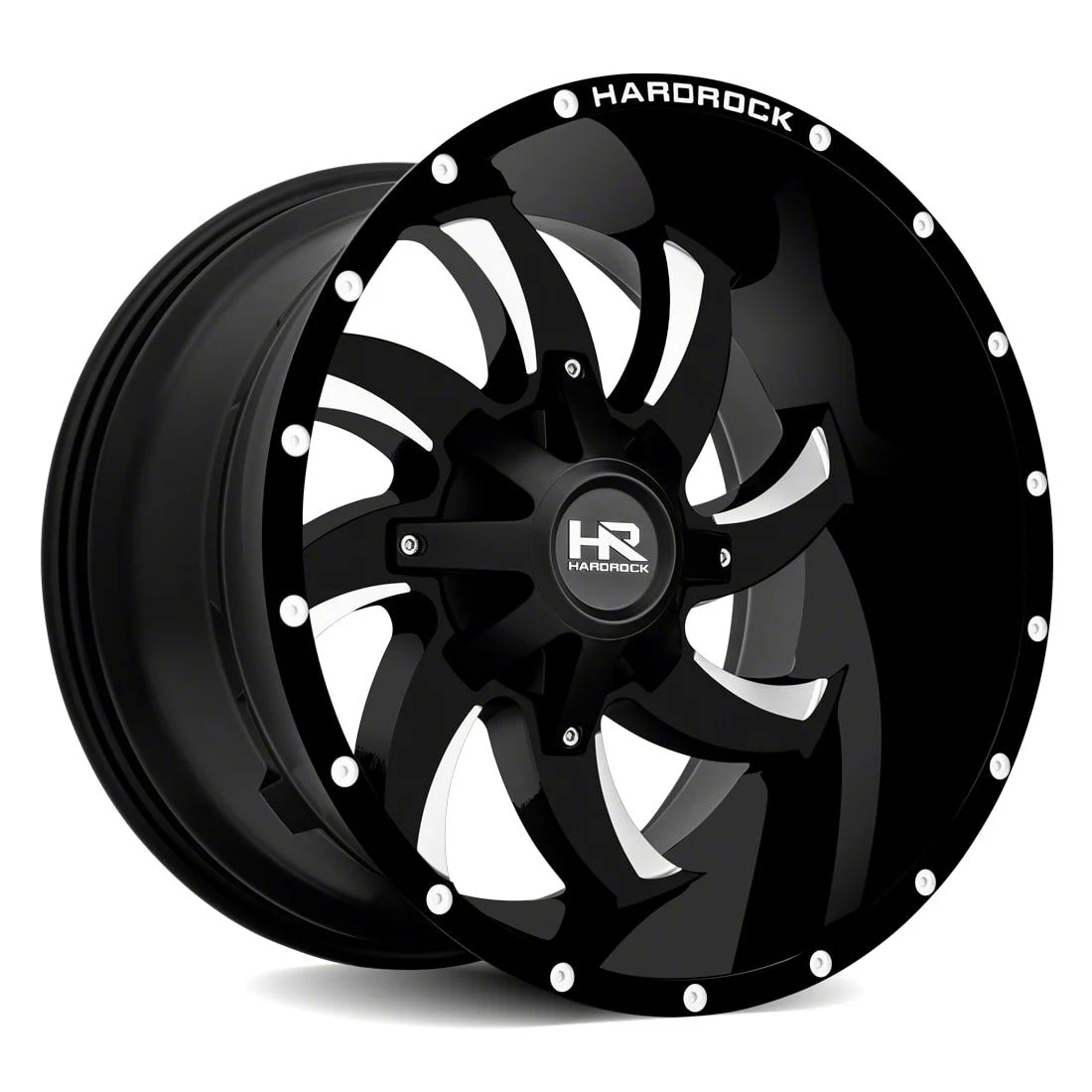 Hardrock Offroad Devious Satin Black Milled 6-Lug Wheel; 20x9; 0mm Offset (14-18 Sierra 1500)