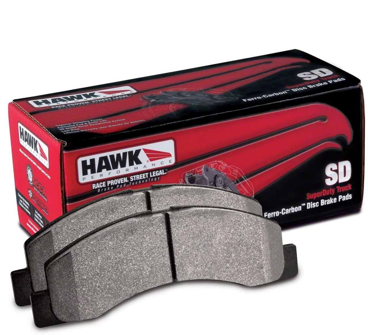 Hawk Performance SuperDuty Brake Pads; Front Pair (11-15 Sierra 3500 HD)