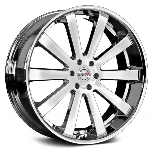 Heavy Hitters HH10 Tru Chrome 6-Lug Wheel; 22x9.5; 30mm Offset (04-08 F-150)