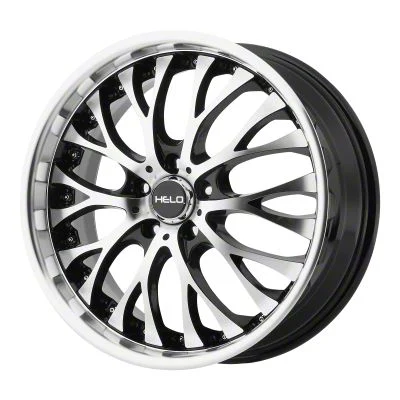 HELO HE890 Gloss Black Machined Wheel; 20x8.5; 35mm Offset (10-14 Mustang)