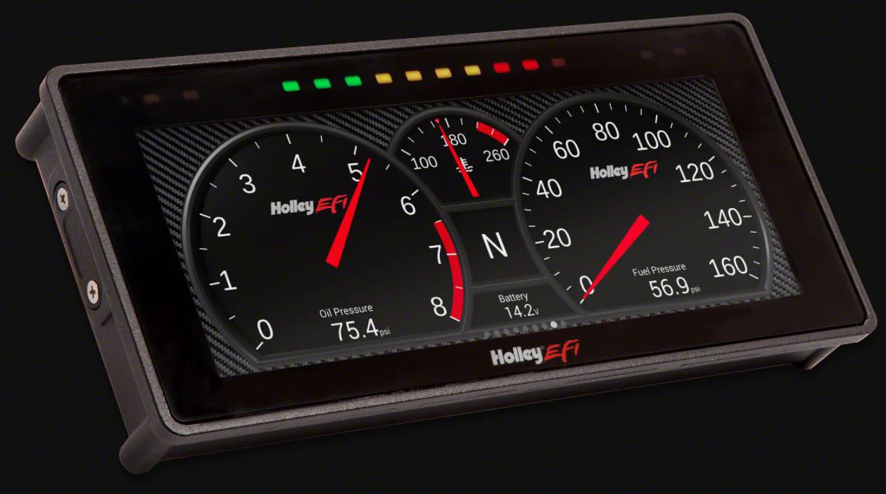 Holley EFI 6.86-Inch Pro Dash Gauge Display (Universal; Some Adaptation May Be Required)
