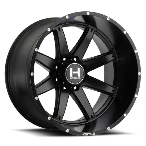 Hostile Alpha Asphalt 8-Lug Wheel; 20x12; -44mm Offset (11-14 Sierra 3500 HD SRW)
