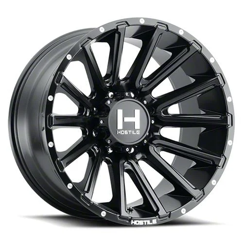 Hostile Typhoon Asphalt 8-Lug Wheel; 20x10; -19mm Offset (15-19 Sierra 2500 HD)