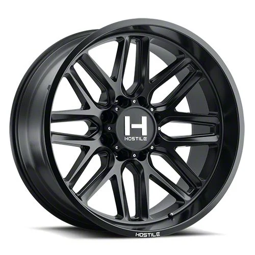 Hostile Vulcan Asphalt 8-Lug Wheel; 20x10; -19mm Offset (15-19 Sierra 2500 HD)