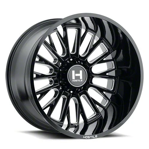 Hostile Fury Blade Cut 8-Lug Wheel; 22x12; -44mm Offset (15-19 Sierra 3500 HD SRW)
