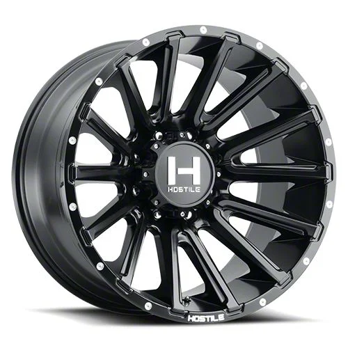 Hostile Typhoon Asphalt 8-Lug Wheel; 20x10; -19mm Offset (20-26 Sierra 2500 HD)