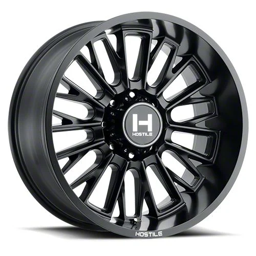 Hostile Fury Asphalt 8-Lug Wheel; 20x12; -44mm Offset (20-26 Sierra 3500 HD SRW)
