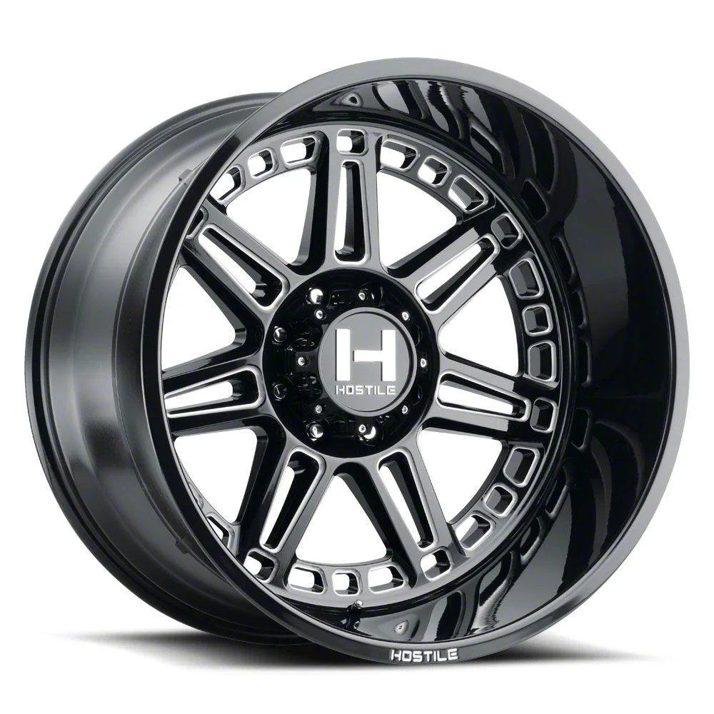 Hostile Lunatic Blade Cut 8-Lug Wheel; 20x12; -44mm Offset (20-26 Sierra 3500 HD SRW)