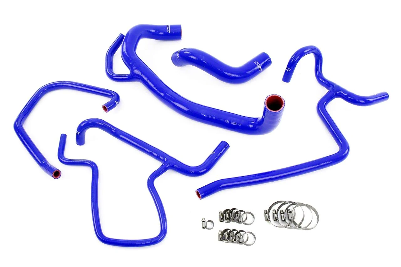 Silicone Radiator and Heater Coolant Hose Kit; Blue (12-14 6.4L HEMI Charger)