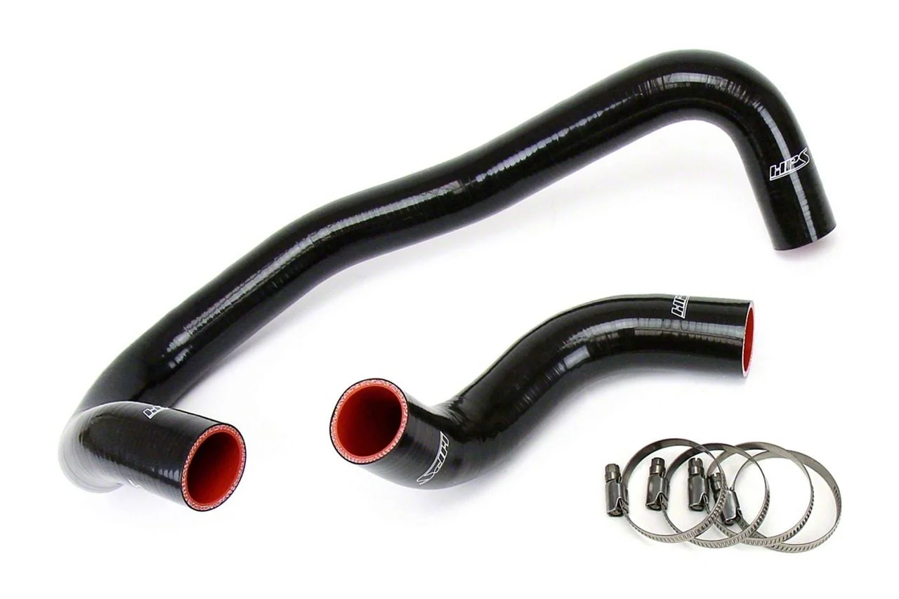 Silicone Radiator Coolant Hose Kit; Black (06-10 6.1L HEMI Charger)