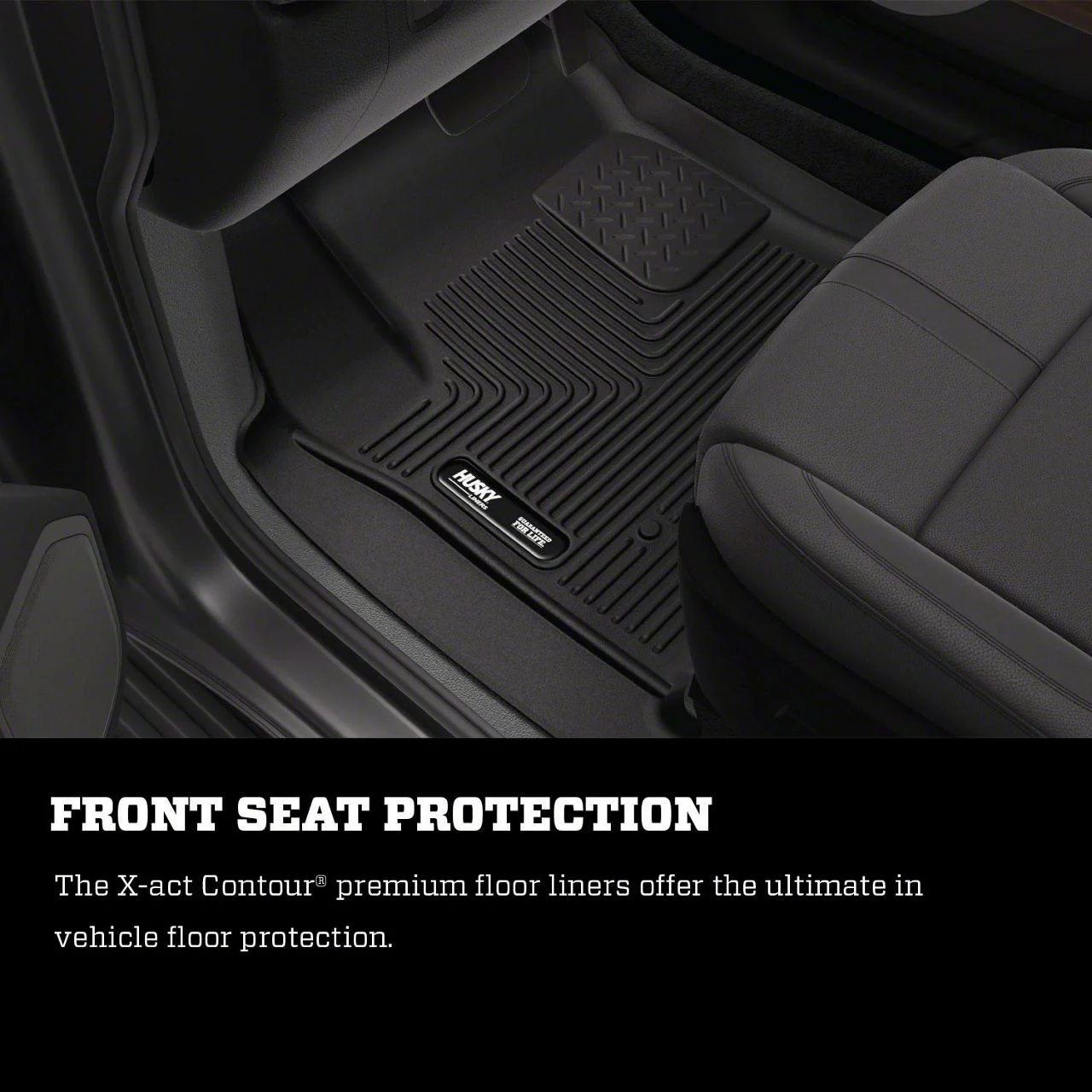 Husky Liners X-Act Contour Front Floor Liners; Black (15-23 RWD Challenger)