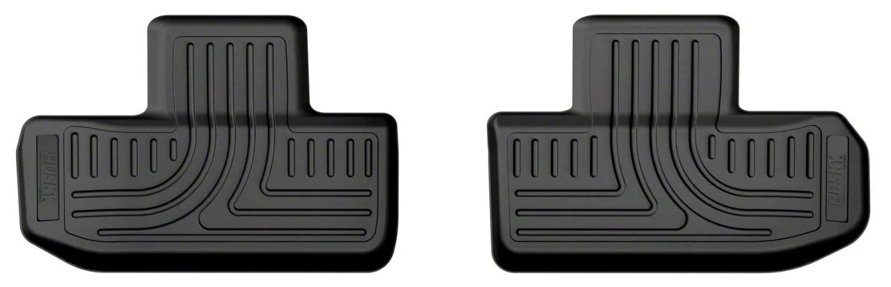 Husky Liners X-Act Contour Second Seat Floor Liners; Black (15-23 Challenger)