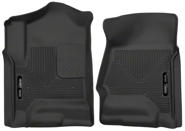 Husky Liners X-Act Contour Front Floor Liners; Black (15-19 Sierra 3500 HD Double Cab, Crew Cab)