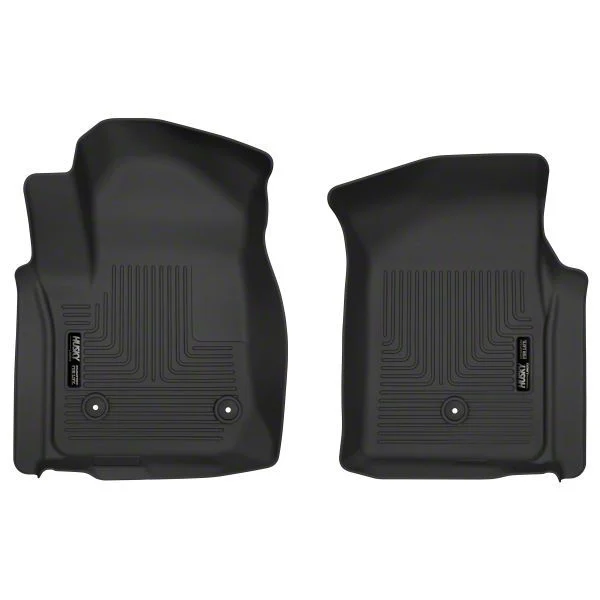 Husky Liners X-Act Contour Front Floor Liners; Black (20-26 Sierra 3500 HD Regular Cab)